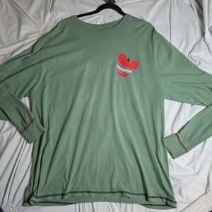 DISNEY PARKS CHRISTMAS SLEIGH WHAAAT? GRAPHIC HOLIDAY LONG SLEEVE SHIRT XL